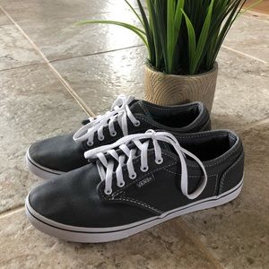Vans Gray and White Sneakers
